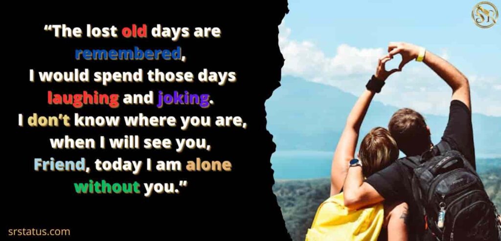 shayari for best friend in english