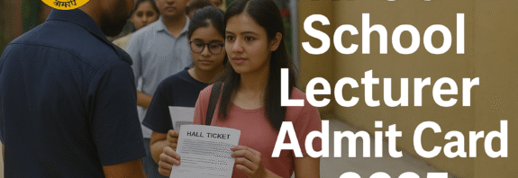RPSC School Lecturer Admit Card 2025